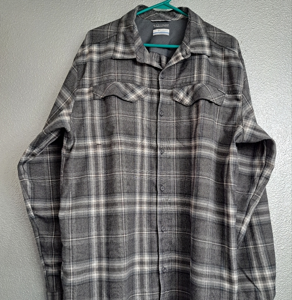 Columbia Omni Wick Men's Flannel Shirt   Size LT/GL